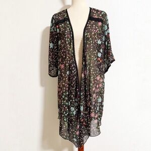 Emory Park Mixed Floral Kimono Cardigan